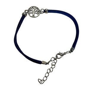 Silver Tree Pendant Bracelet